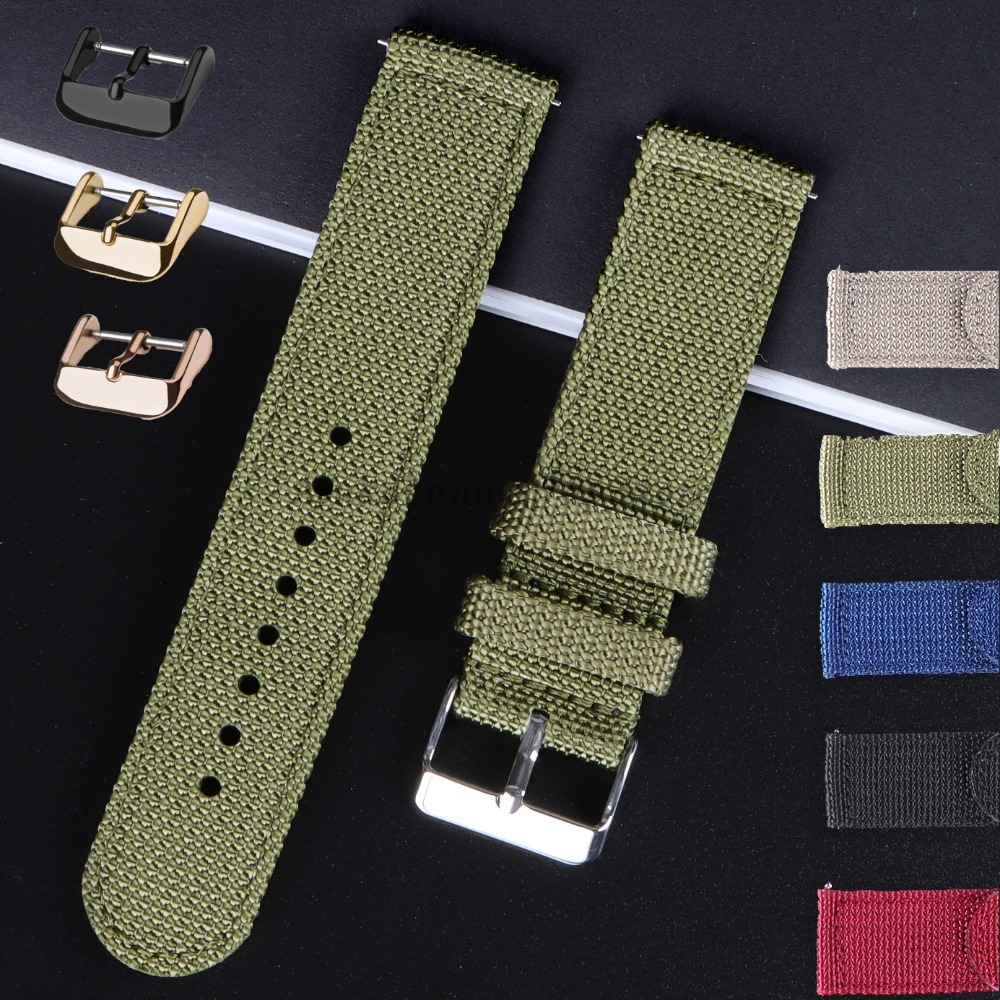 Nato Strap Nylon - 18 20 22 24mm tali kanvas