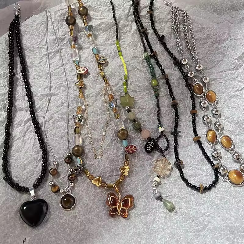 Butterfly Clasp Deployant - Kalung Batu Mata Harimau Alami Gaya
