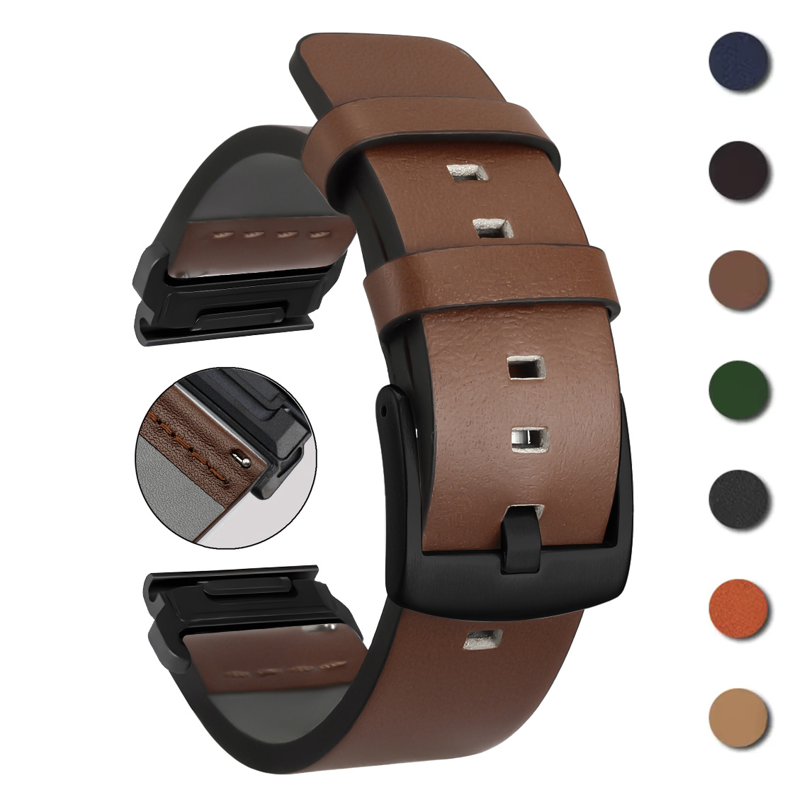 Leather Strap Quick Release - Tali Pas Cepat 26Mm 22Mm untuk