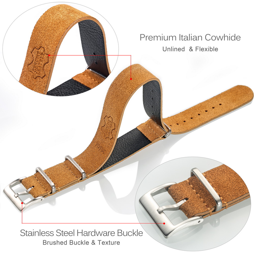 Hemsutt Tali Jam Tangan Kulit  - Tropic Strap Vintage ulasan dan harga