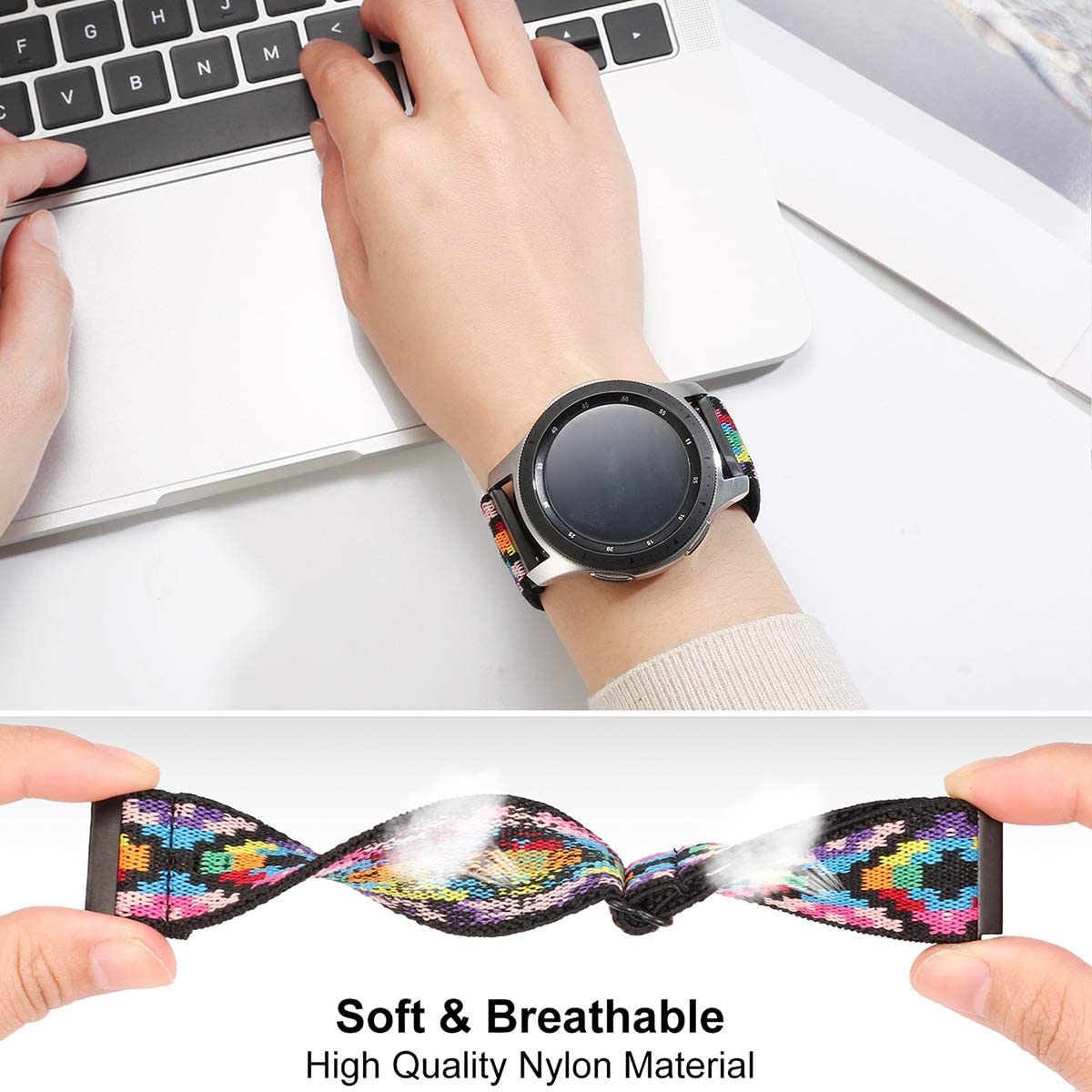 Tali jam tangan Samsung Galaxy - Nato Strap Nylon ulasan dan harga