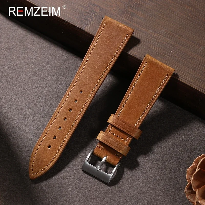 Crazy Horse jam tangan kulit R - Leather Strap Quick Release ulasan dan harga
