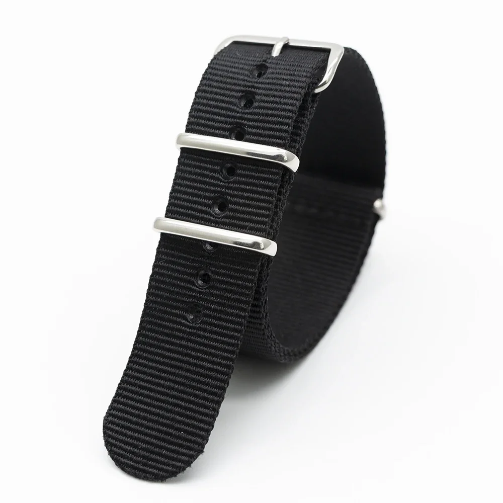 Tali jam tangan nilon hitam, u - Nato Strap Nylon ulasan dan harga