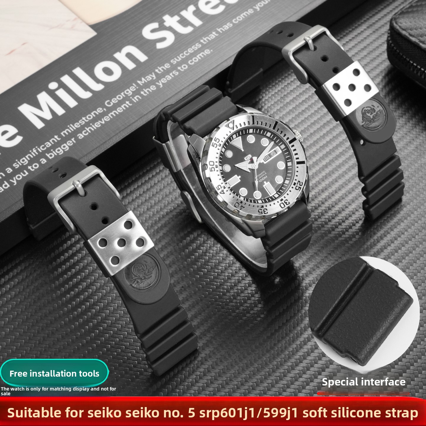 Tali Jam Tangan Silikon 22Mm u - Seiko Watch 5 Sports ulasan dan harga