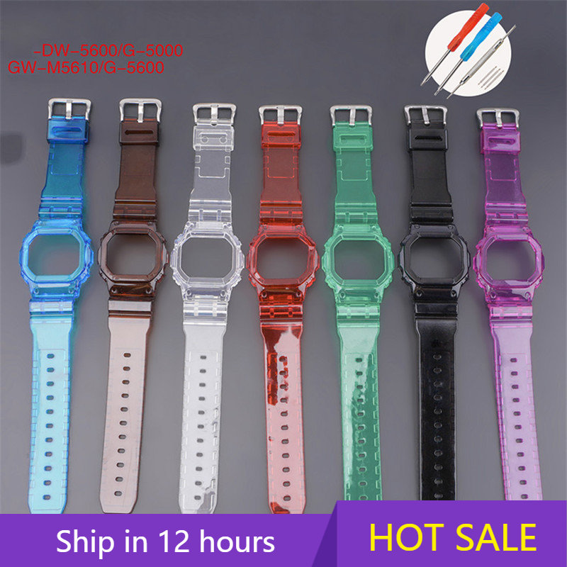 Resin Strap Watch + Case untuk - Casio Watch G-Shock Dw-5600 ulasan dan harga