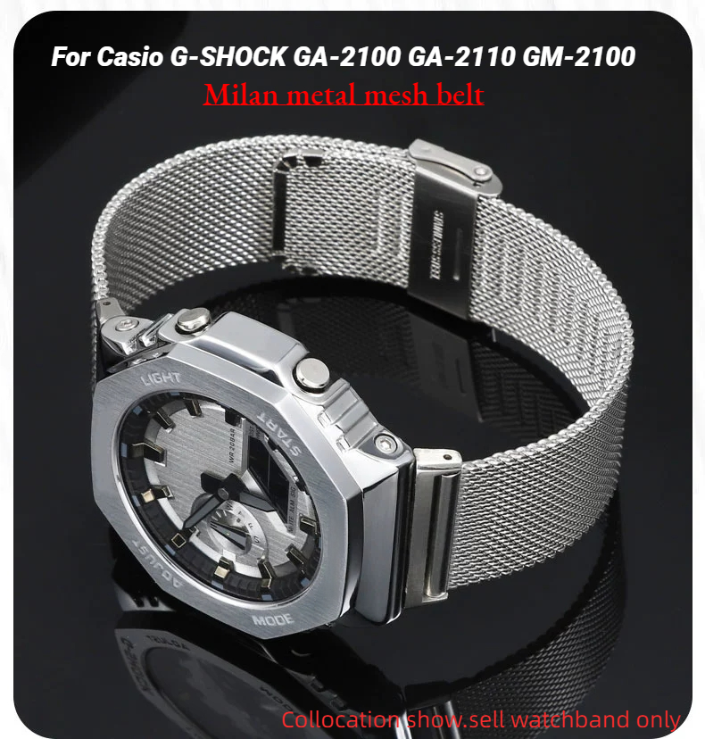 Milan Logam Mesh Belt untuk Ca - Casio Watch G-Shock Dw-5600 ulasan dan harga