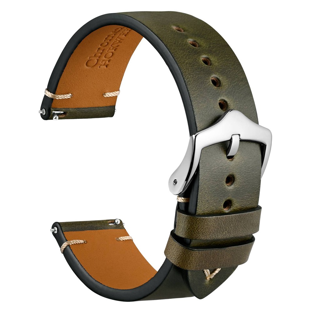 WOCCI tali jam kulit lilin min - Leather Strap Quick Release ulasan dan harga